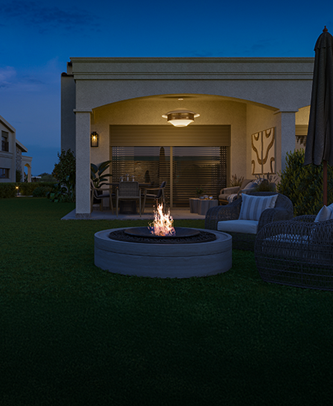 Modern mimari villa dış cephesi